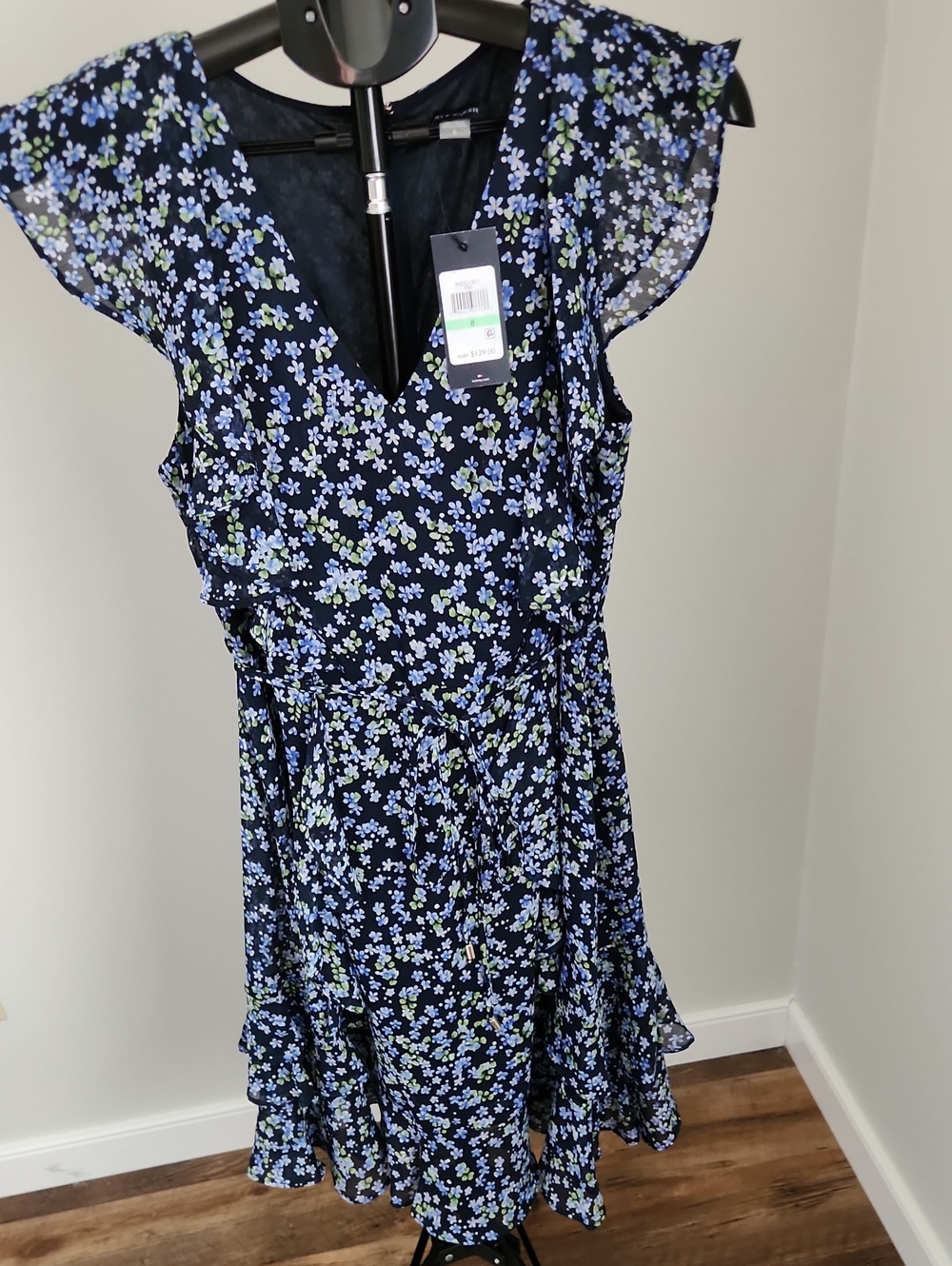 Tommy Hilfiger Floral Chiffon Dress Size 8